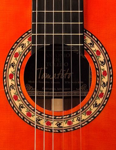 Guitarra Flamenca Antonio de Toledo Tomatito Roja