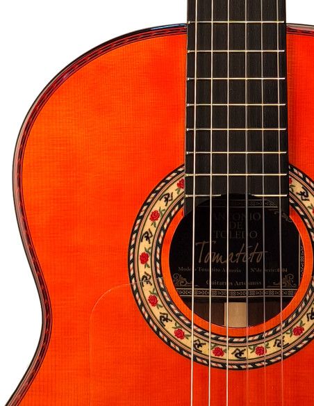 Guitarra Flamenca Antonio de Toledo Tomatito Roja
