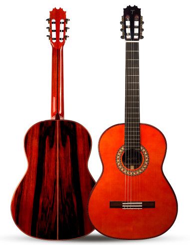 Guitarra Flamenca Antonio de Toledo Tomatito Roja