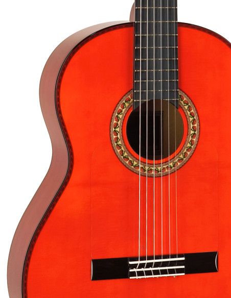 Guitarra flamenca Antonio de Toledo ATF-17BR Roja + Estuche