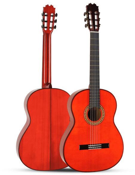 Guitarra flamenca Antonio de Toledo ATF-17BR Roja + Estuche