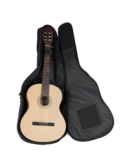 Funda guitarra clásica ó flamenca Ortolá 10mm negra